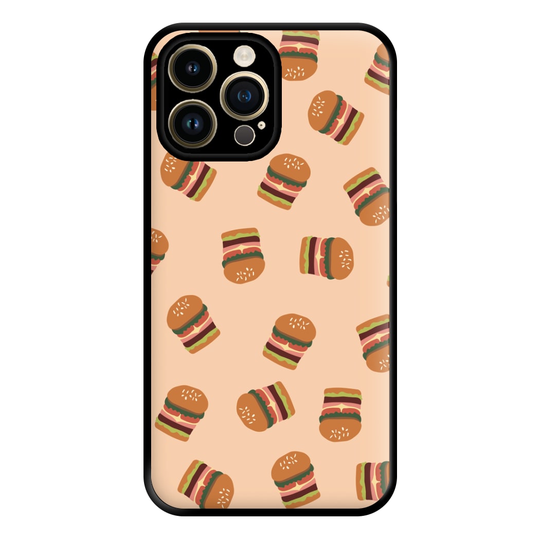 Burgers - Fast Food Patterns Phone Case for iPhone 14 Pro Max