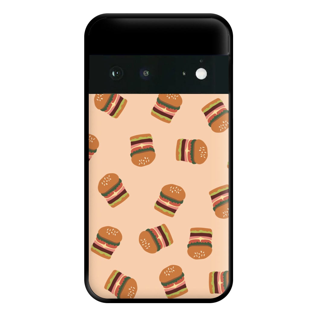 Burgers - Fast Food Patterns Phone Case for Google Pixel 6a