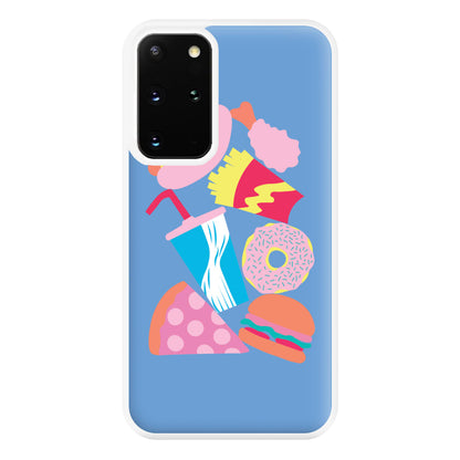 All The Foods - Fast Food Patterns Phone Case for Galaxy S20 Plus