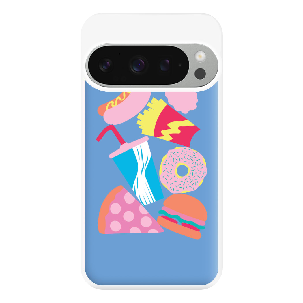 All The Foods - Fast Food Patterns Phone Case for Google Pixel 9 Pro XL