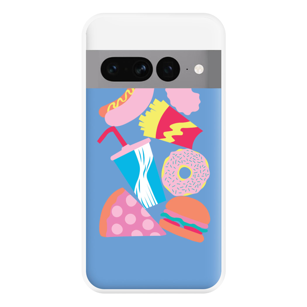 All The Foods - Fast Food Patterns Phone Case for Google Pixel 7 Pro