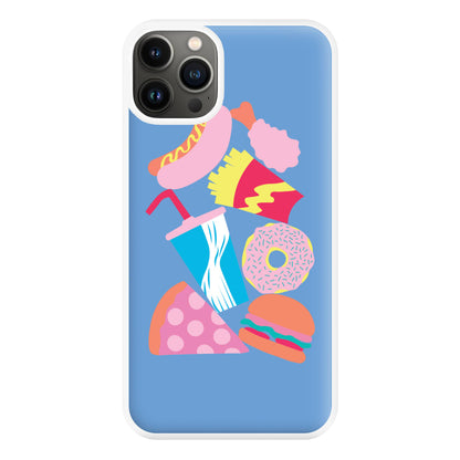 All The Foods - Fast Food Patterns Phone Case for iPhone 13