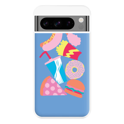 All The Foods - Fast Food Patterns Phone Case for Google Pixel 8 Pro