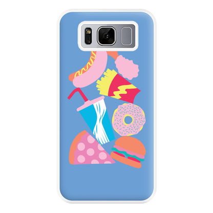 All The Foods - Fast Food Patterns Phone Case for Galaxy S8 Plus