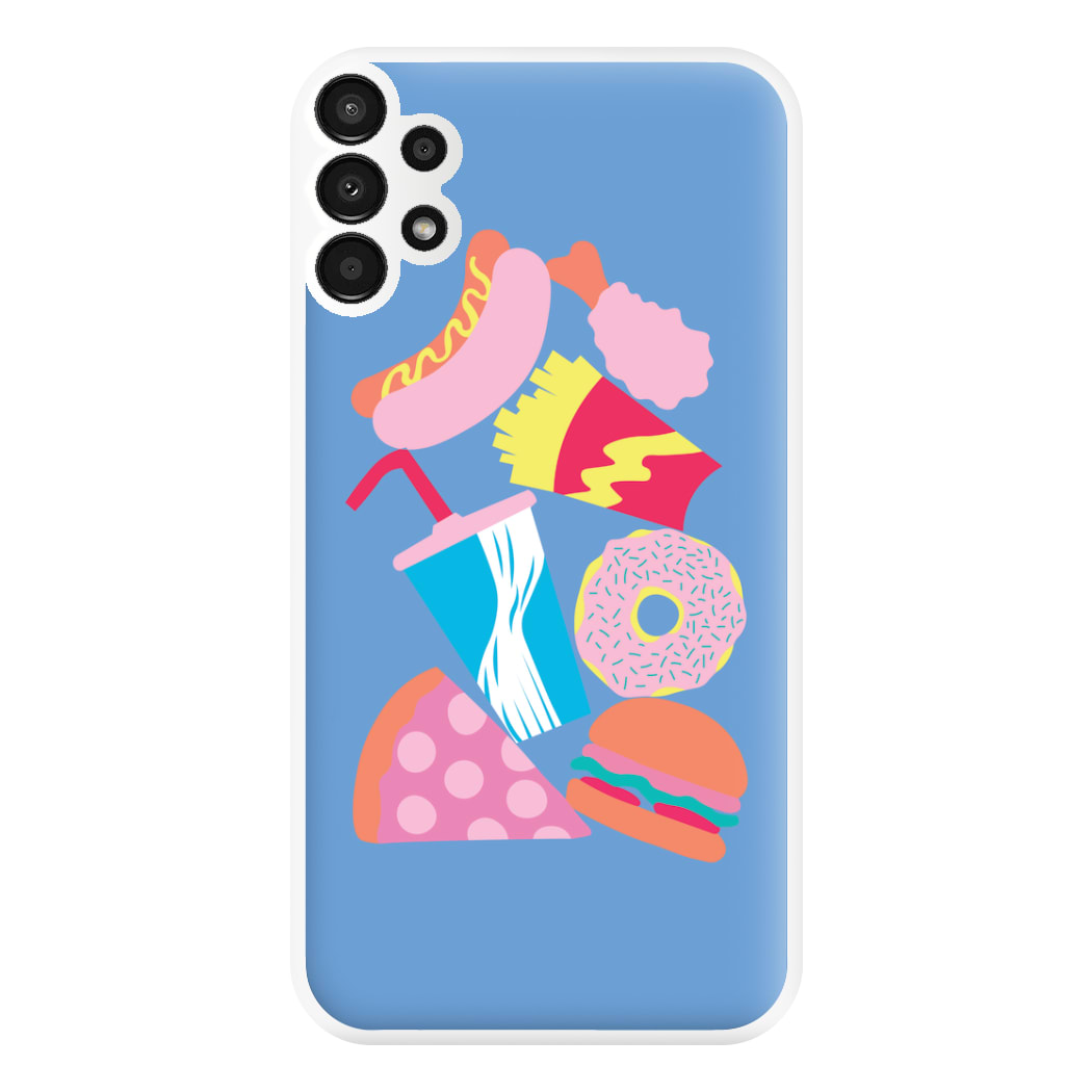 All The Foods - Fast Food Patterns Phone Case for Galaxy A13