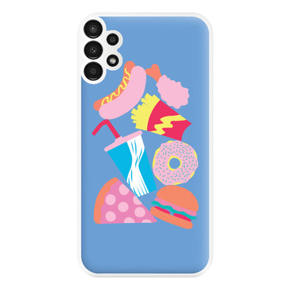 All The Foods - Fast Food Patterns Phone Case for Galaxy A13