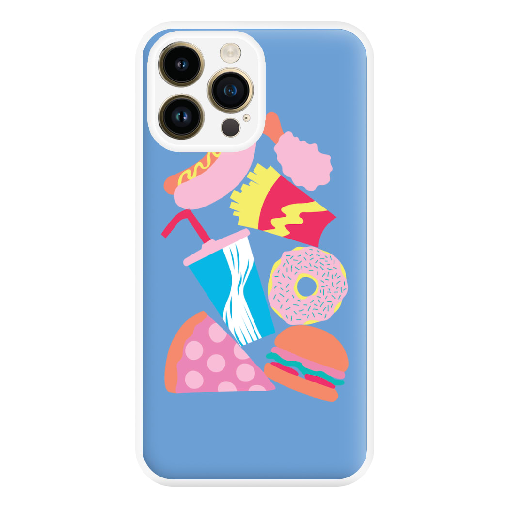 All The Foods - Fast Food Patterns Phone Case for iPhone 14 Pro Max