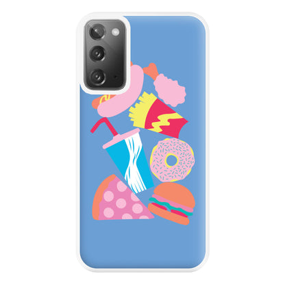 All The Foods - Fast Food Patterns Phone Case for Galaxy Note 20 Ultra