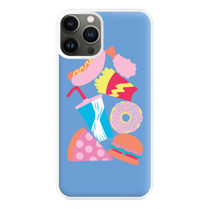 All The Foods - Fast Food Patterns Phone Case for iPhone 13 Pro Max