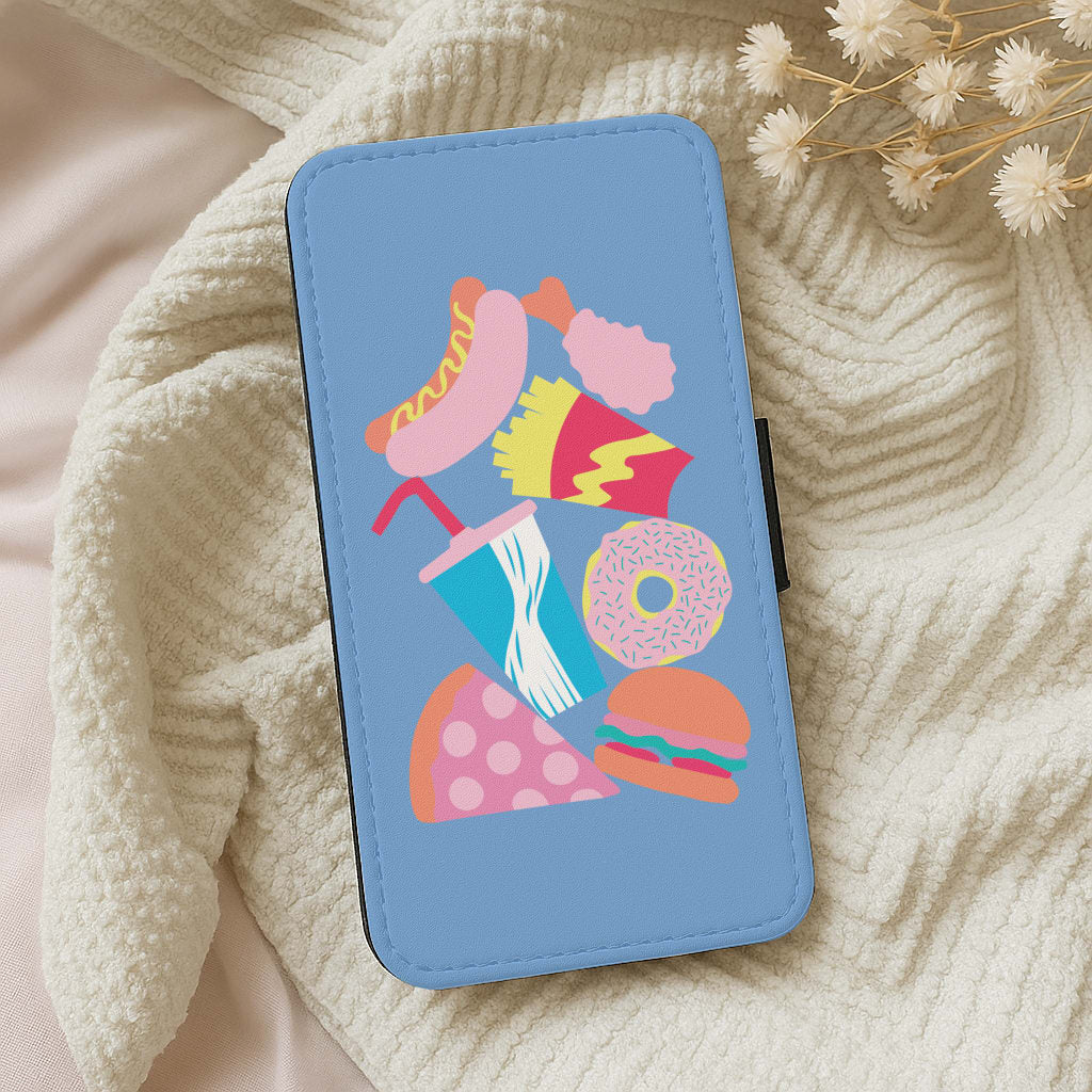 All The Foods - Fast Food Patterns Wallet Phone Case
