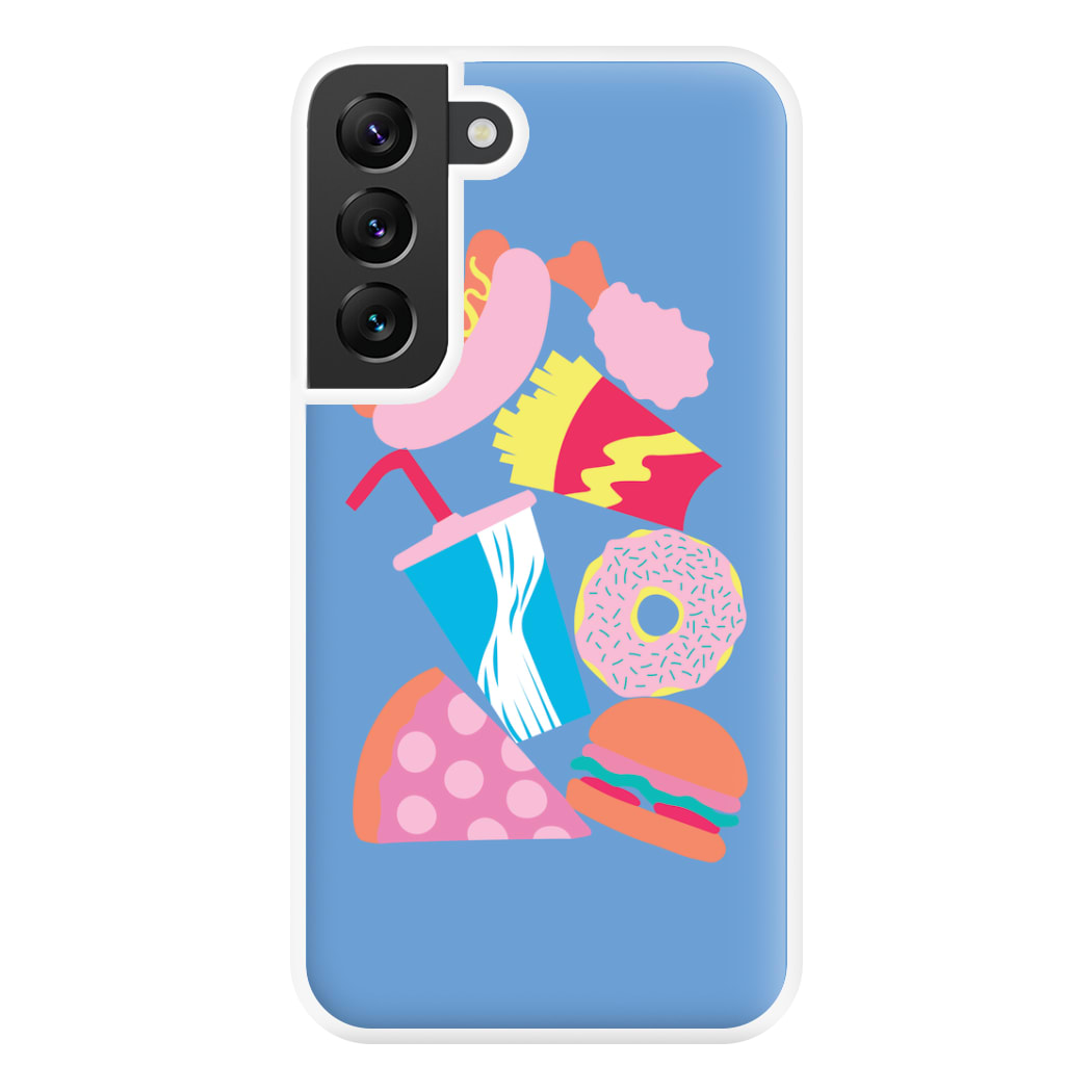 All The Foods - Fast Food Patterns Phone Case for Galaxy S22 Plus