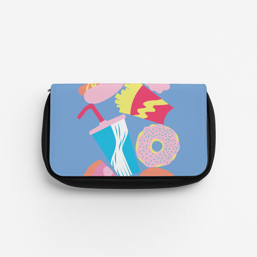 All The Foods - Fast Food Patterns Pencil Case