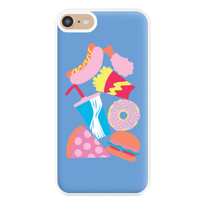 All The Foods - Fast Food Patterns Phone Case for iPhone 6 / 7 / 8 / SE