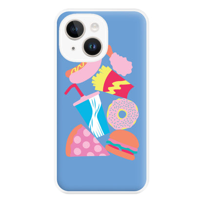 All The Foods - Fast Food Patterns Phone Case for iPhone 14 Plus