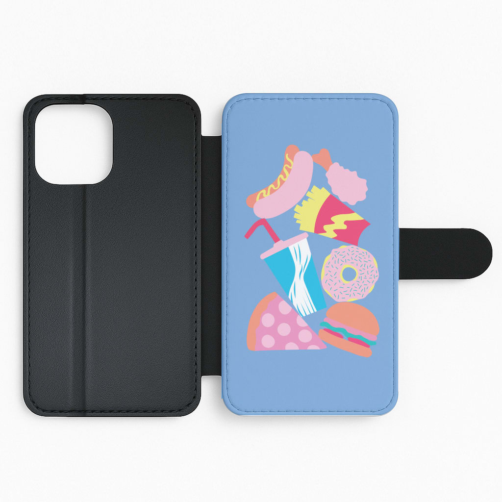 All The Foods - Fast Food Patterns Flip Phone Case