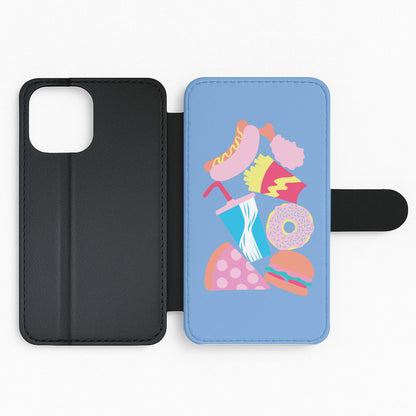 All The Foods - Fast Food Patterns Flip Phone Case