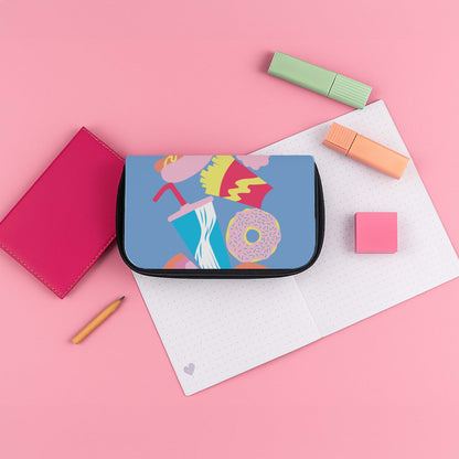 All The Foods - Fast Food Patterns Pencil Case
