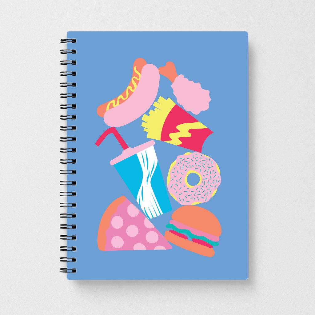 All The Foods - Fast Food Patterns Notebook
