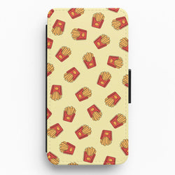 Fries - Fast Food Patterns Flip / Wallet Phone Case