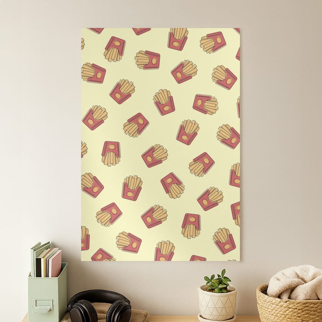 Fries - Fast Food Patterns Poster