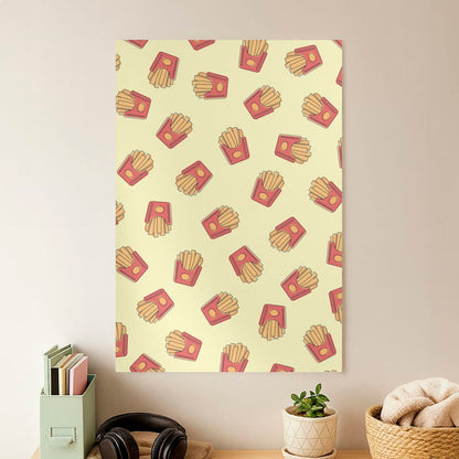 Fries - Fast Food Patterns Poster