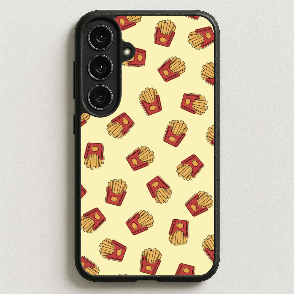 Fries - Fast Food Patterns Phone Case for Galaxy S25FE
