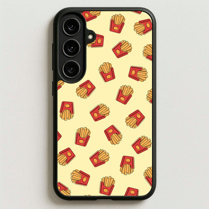 Fries - Fast Food Patterns Phone Case for Galaxy S25FE
