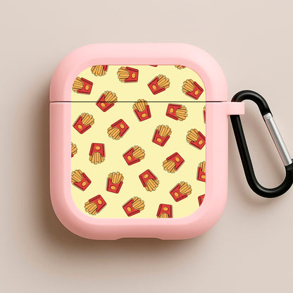 Fries - Fast Food Patterns Pink AirPods Case