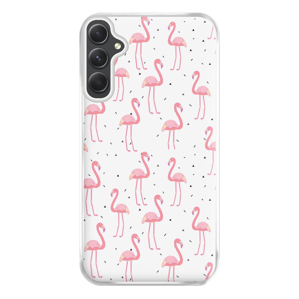 Pink Flamingo Pattern Phone Case for Galaxy A54