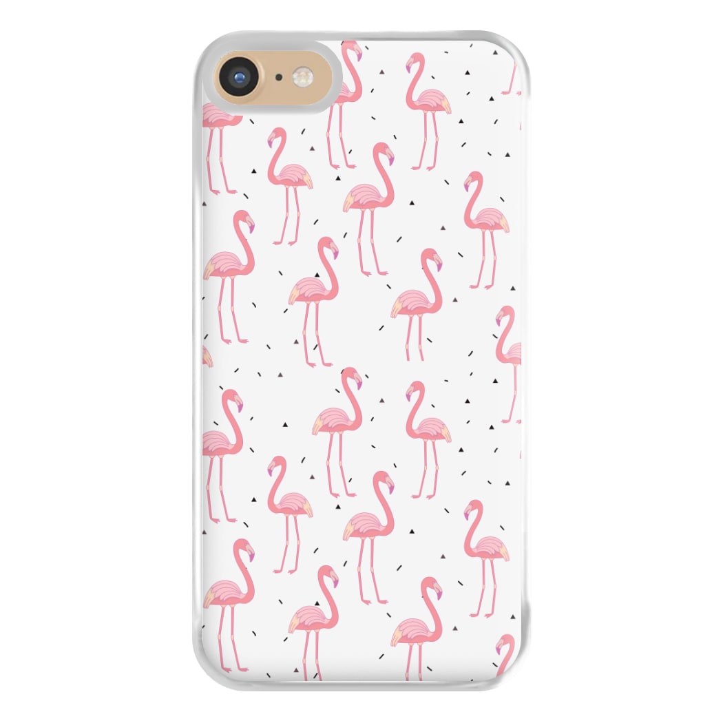 Pink Flamingo Pattern Phone Case for iPhone 6 / 7 / 8 / SE