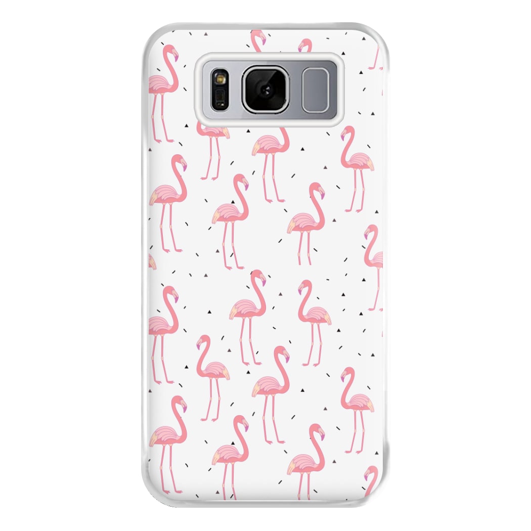 Pink Flamingo Pattern Phone Case for Galaxy S8 Plus