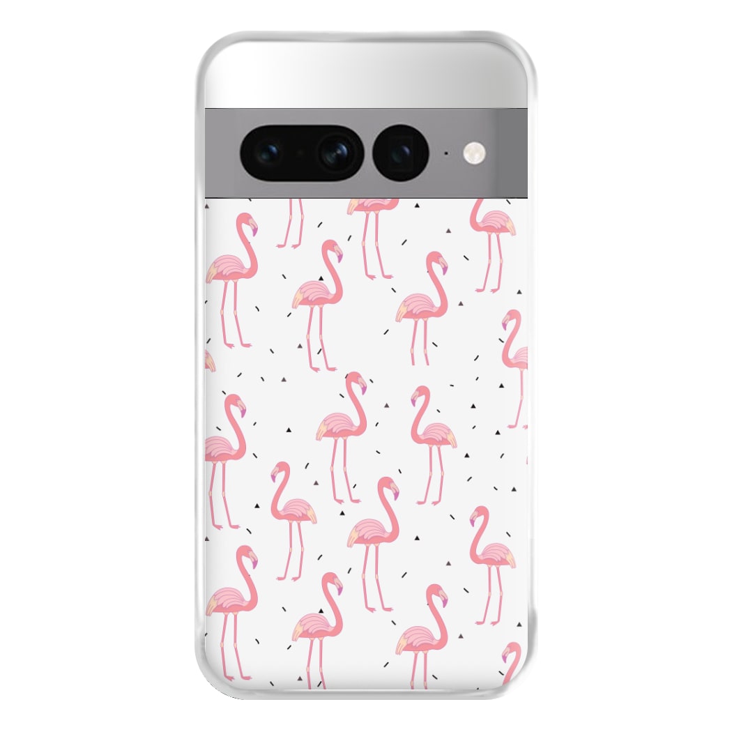 Pink Flamingo Pattern Phone Case for Google Pixel 7 Pro