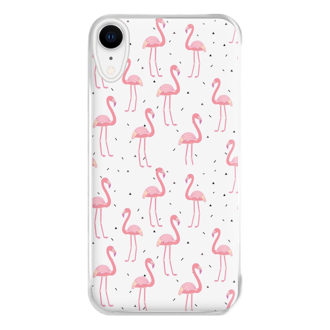 Pink Flamingo Pattern Phone Case for iPhone XR