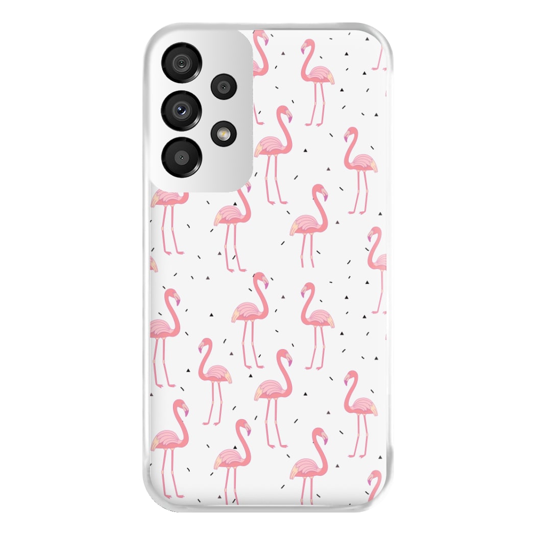 Pink Flamingo Pattern Phone Case for Galaxy A33