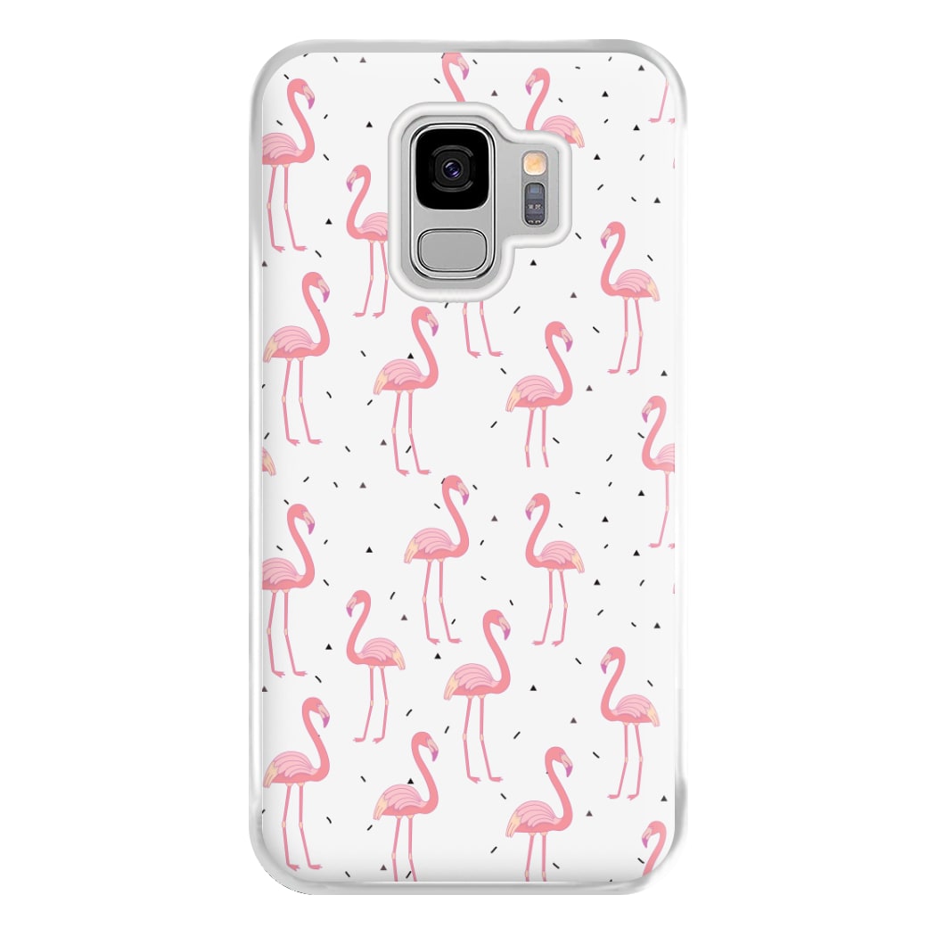 Pink Flamingo Pattern Phone Case for Galaxy S9 Plus