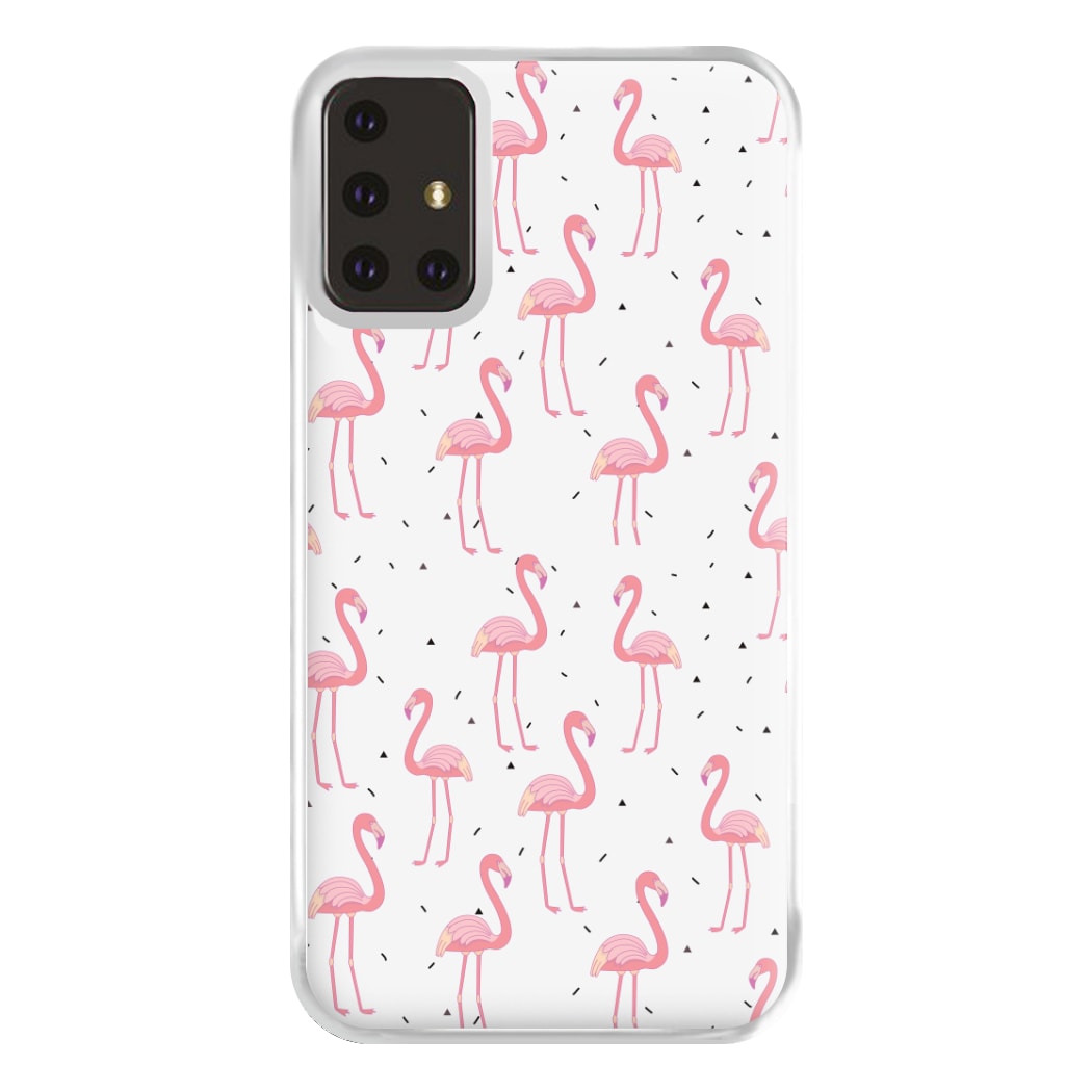 Pink Flamingo Pattern Phone Case for Galaxy A71