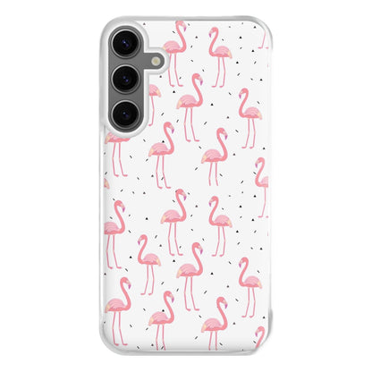 Pink Flamingo Pattern Phone Case for Galaxy S24FE