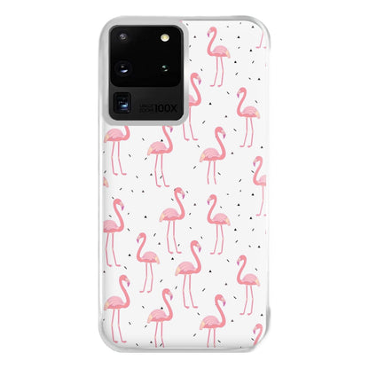 Pink Flamingo Pattern Phone Case for Galaxy S20 Ultra