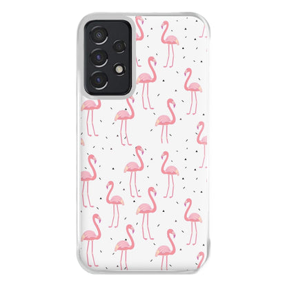 Pink Flamingo Pattern Phone Case for Galaxy A52 / A52s