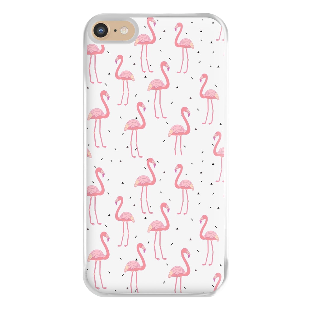 Pink Flamingo Pattern Phone Case for iPhone 6 Plus / 7 Plus / 8 Plus