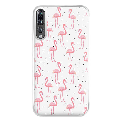 Pink Flamingo Pattern Phone Case for Huawei P20 Pro