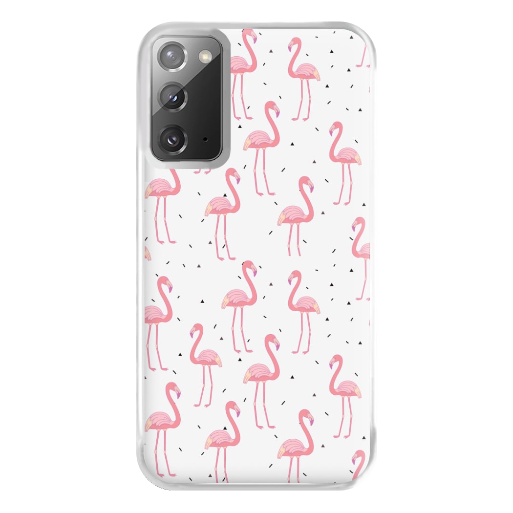 Pink Flamingo Pattern Phone Case for Galaxy Note 20 Ultra