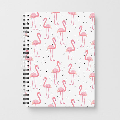 Pink Flamingo Pattern Notebook - Fun Cases