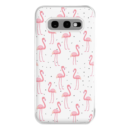 Pink Flamingo Pattern Phone Case for Galaxy S10e