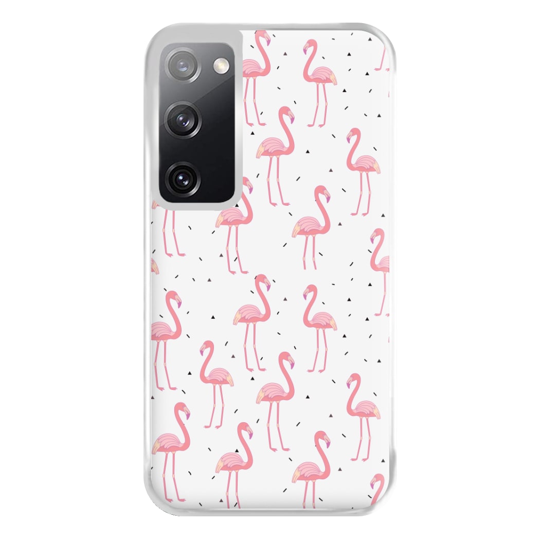 Pink Flamingo Pattern Phone Case for Galaxy S20