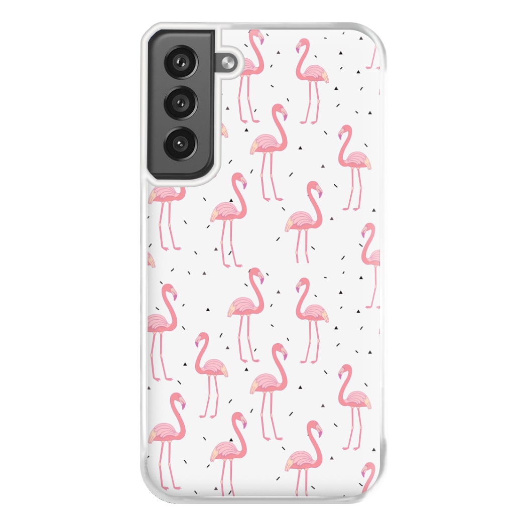 Pink Flamingo Pattern Phone Case for Galaxy S21FE