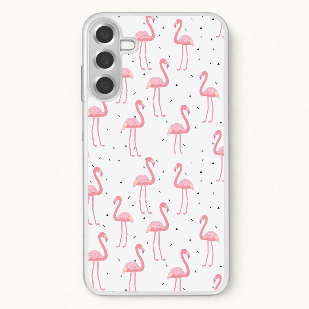 Pink Flamingo Pattern Phone Case for Galaxy A17