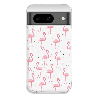 Pink Flamingo Pattern Phone Case for Google Pixel 8