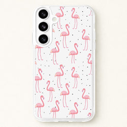 Pink Flamingo Pattern Phone Case for Galaxy S26