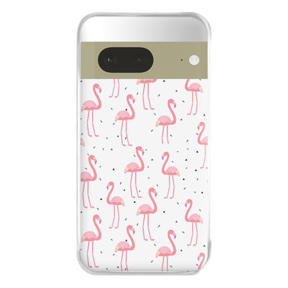 Pink Flamingo Pattern Phone Case for Google Pixel 7a